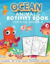 ocean animals activity book for kids ages 4-8