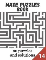 Maze Puzzles book - 80 puzzles and solutions