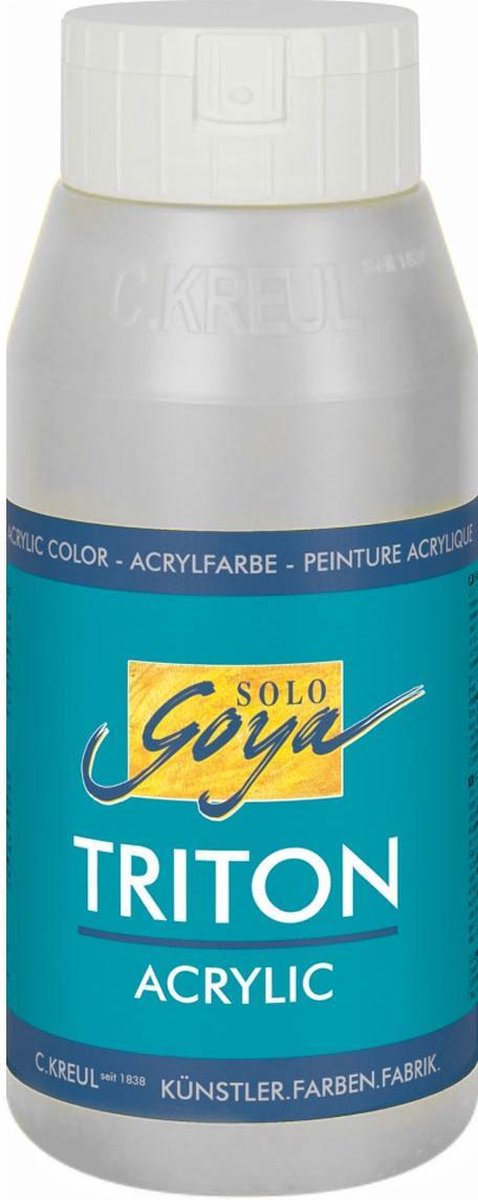 Solo Goya TRITON - Zilveren Acrylverf – 750ml