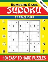 Numbers Game Sudoku Large Print 100 Easy To Hard Puzzle Volume 1