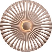 BRILLIANT lamp Phinx LED wandlamp 32cm bruin / koffie | 1x 12W LED geïntegreerd, (1282lm, 3000K) | Schaal A ++ tot E | Decoratieve achtergrondverlichting aan de muur of het plafond