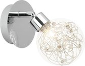 BRILLIANT lamp Joya wandspot chroom | 1x QT14, G9, 33W, geschikt voor pin-basislampen (niet inbegrepen) | Schaal A ++ tot E | Draaibare kop