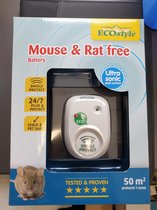 ECOstyle Mouse & Rat Free Tegen Muizen en Ratten - Ecologisch, Vriendelijk & Hyienisch - Veilig voor Kinderen en Huisdieren - 50 M² - Voor 1 Kamer