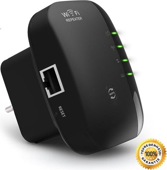 Vertrek soort Trouw Gymston WiFi Versterker Stopcontact - Met Internet Kabel - Zwart | bol.com