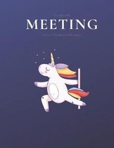 I'm only in this MEETING because I'd make a terrible stripper: 8.5x11 Meeting Notebook and Survival Guide