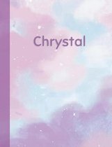 Chrystal: Personalized Composition Notebook - College Ruled (Lined) Exercise Book for School Notes, Assignments, Homework, Essay