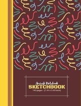 Amiesk Notebook - Sketch Book - 140 pages (7.44 x 9.69 inch)
