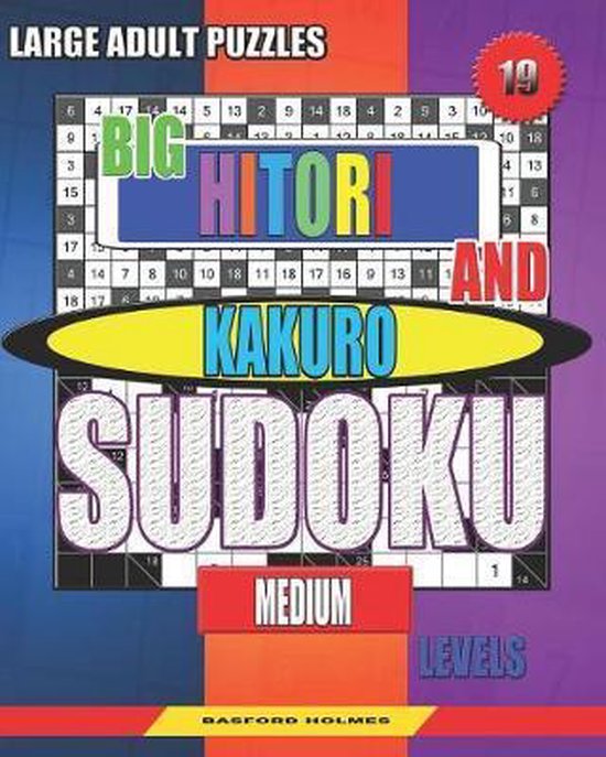 Sudoku and Large Size Puzzles- Large adult puzzles. Big Hito ... - cover