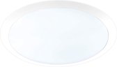 LED Plafondlamp - Plafondverlichting - Trion Ginzon - 25W - Warm Wit 3000K - Rond - Mat Wit - Kunststof - BSE