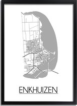DesignClaud Enkhuizen Plattegrond poster B2 poster (50x70cm)