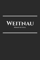 Weitnau: Deine Stadt, deine Heimat - Zeige woher du bist - Notizblock A5 120 Seiten - Weiße Seiten mit schönem Rahmen