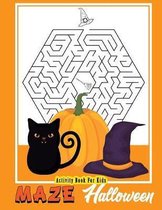 Activity Book For Kids Halloween Maze: Puzzle Games Maze Halloween Theme Ages 4-8, 8-12