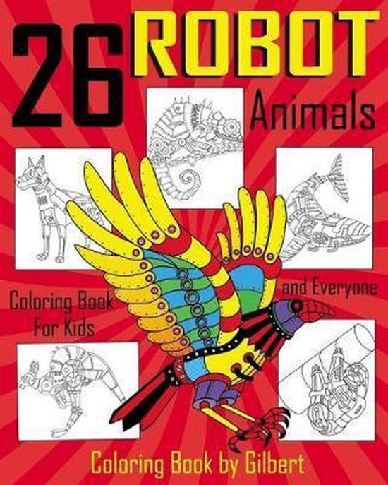 Dover Coloring Books Siries- 26 Robot Animals Coloring Book - cover