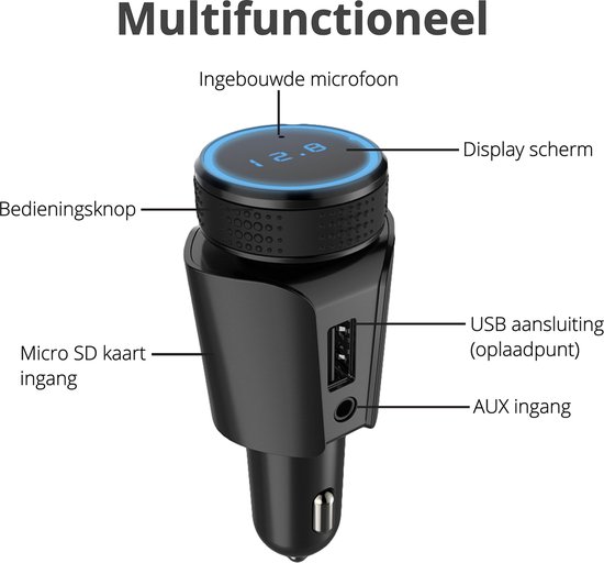 geweten incompleet Factuur Bluetooth Receiver FM Transmitter Autoradio Adapter Auto Accessories -  Draadloze... | bol.com