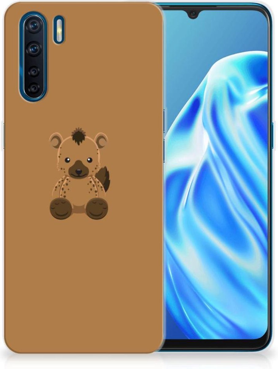 OPPO A91 Telefoonhoesje met Naam Baby Hyena