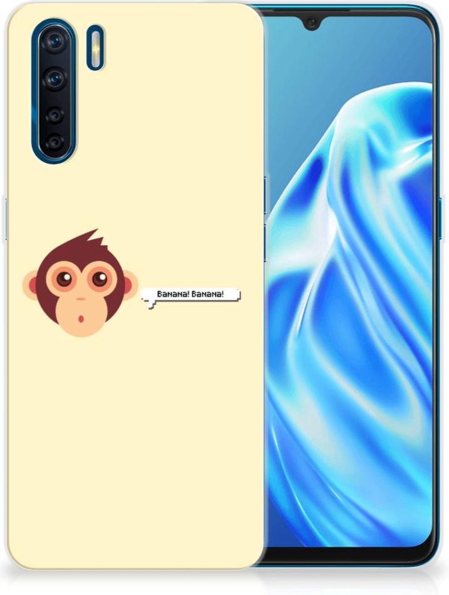 OPPO A91 Telefoonhoesje met Naam Monkey