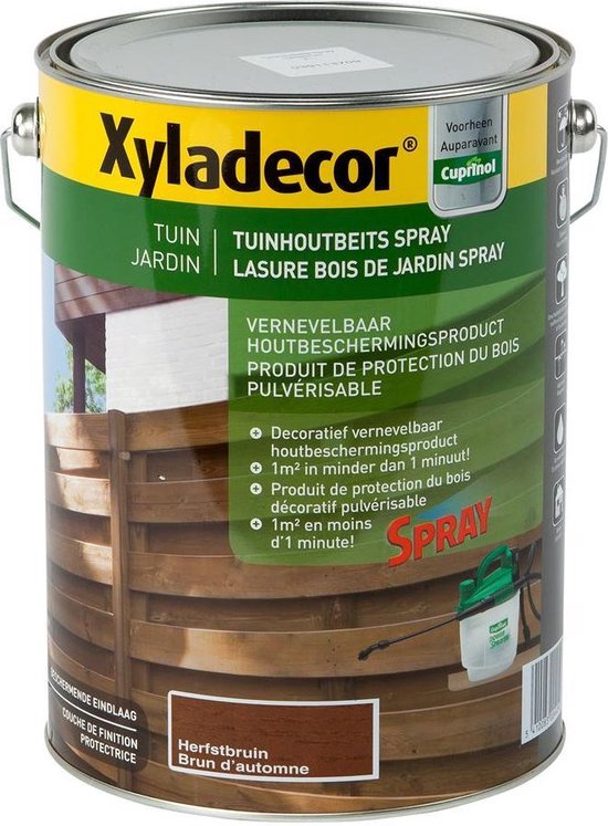 Xyladecor Garden Xyladecor Spray- "Autumn Brown" -5l-Ce produit de  protection du bois... | bol.com