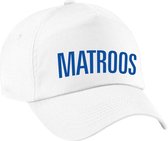 Matroos verkleed pet wit voor dames en heren - matroos baseball cap - carnaval verkleedaccessoire voor kostuum