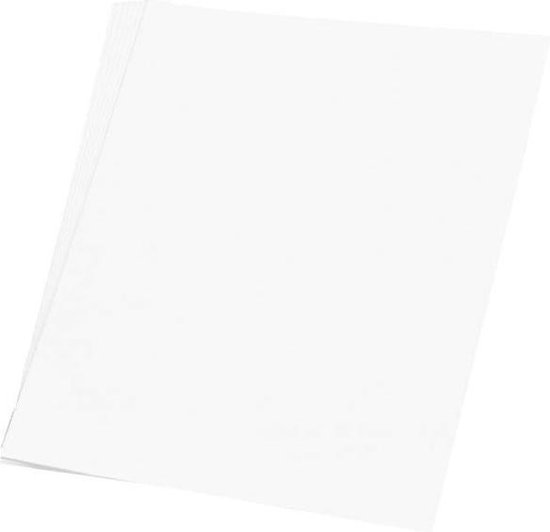 Automatisch Langskomen Sympton 4x stuks wit hobby kartonnen vellen 48 x 68 cm - knutselen materialen van  dik papier | bol.com