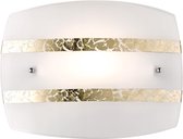 LED Wandlamp - Wandverlichting - Trion Niki - E27 Fitting - Rond - Mat Goud - Glas - BES LED