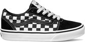 Vans Youth Ward Sneakers - (Checkered) Black/True White - Maat 36