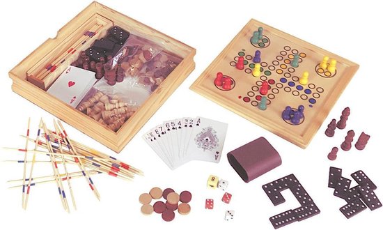 Afbeelding van het spel Reisspel met schaken | Dammen | Ludo | Domino | Kaarten | Mikado