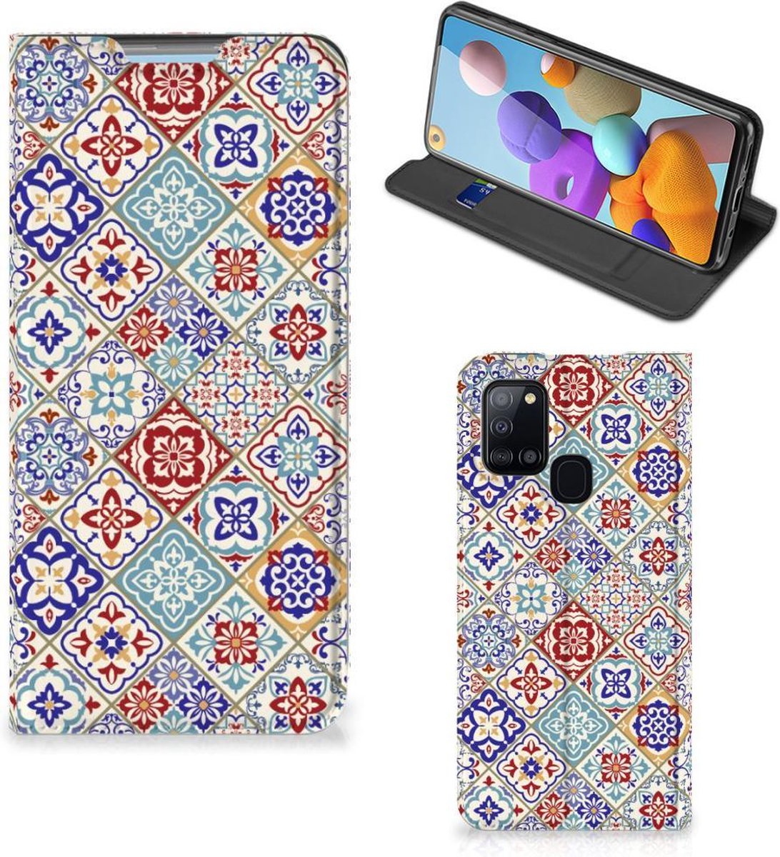 Samsung Galaxy A21s Standcase Tiles Color