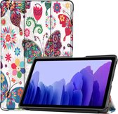 Samsung Galaxy Tab A7 (2020) Hoes - Book Case met TPU cover - Vlinders