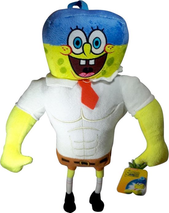 Afhankelijk Garantie rem Pluche The Spongebob Squarepants Movie - Spongebob Squarepants Bodybuilder  Knuffel 35cm | bol.com