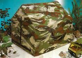 Speeltent voor soldaten poppen of action heroes - 40 x 40 x 45 cm - camouflagekleuren