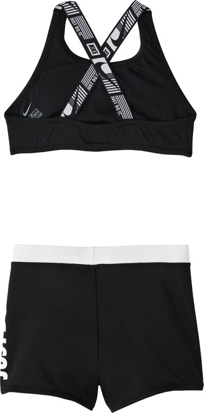 in de tussentijd Wasserette Bijlage Nike Swim CROSSBACK SPORT Bikini - Zwart - Meisjes - Maat XL | bol.com
