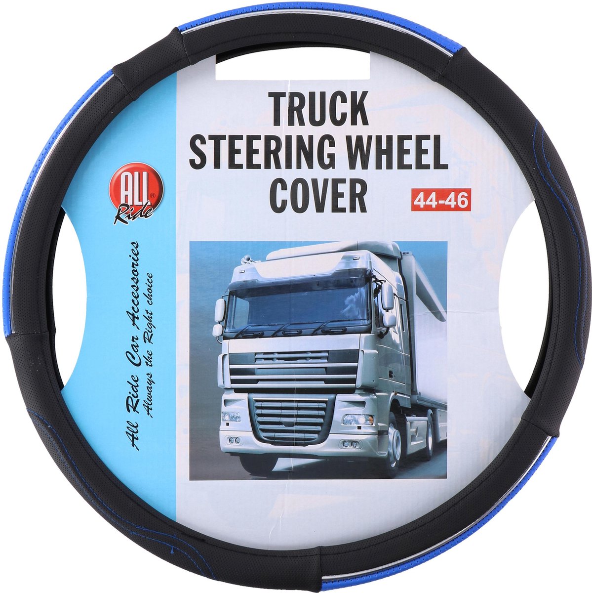 All Ride Truck Stuurhoes - 44-46 cm - Kunstleer - Zwart/ Blauw