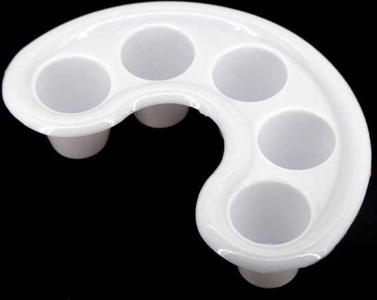 DW4Trading Bol Manucure Ongles - Lot de 2 Pièces - Blanc