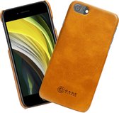 Case Closed - iPhone SE 2020 hoesje - Leer - Bruin