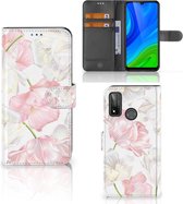 GSM Hoesje Huawei P Smart 2020 Wallet Book Case Cadeau voor Mama Lovely Flowers