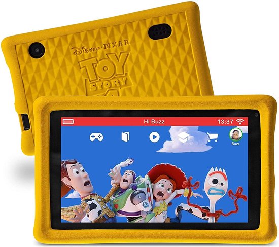 Pebble Gear Kids Tablet Disney Toy Story Set Housse de transport - 7 pouces  - 1 Go -... | bol