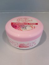 Handcreme van rozen 125ml met vitamine E. Puur natuur.