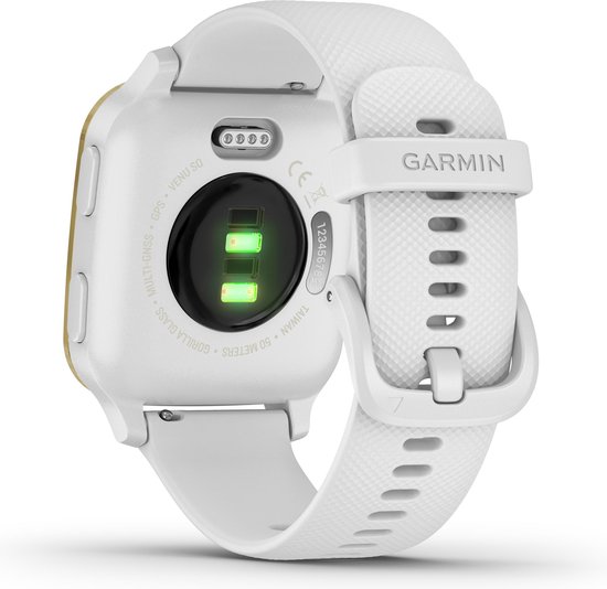 Garmin Venu Sq - Smartwatch voor dames - 6 dagen batterij - 41 mm - Wit/Light Gold - Garmin