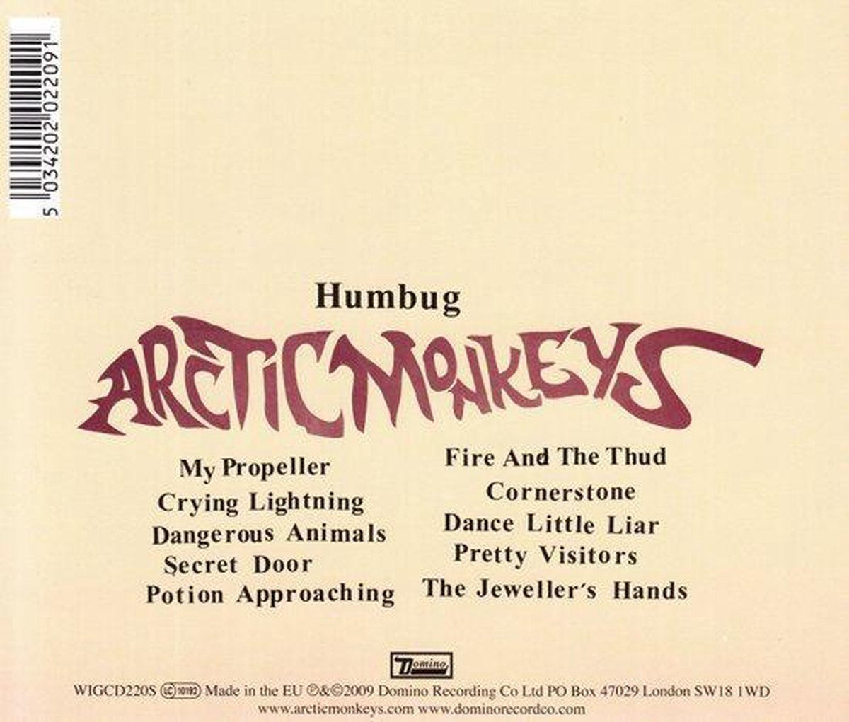 Humbug, Arctic Monkeys CD (album) Muziek