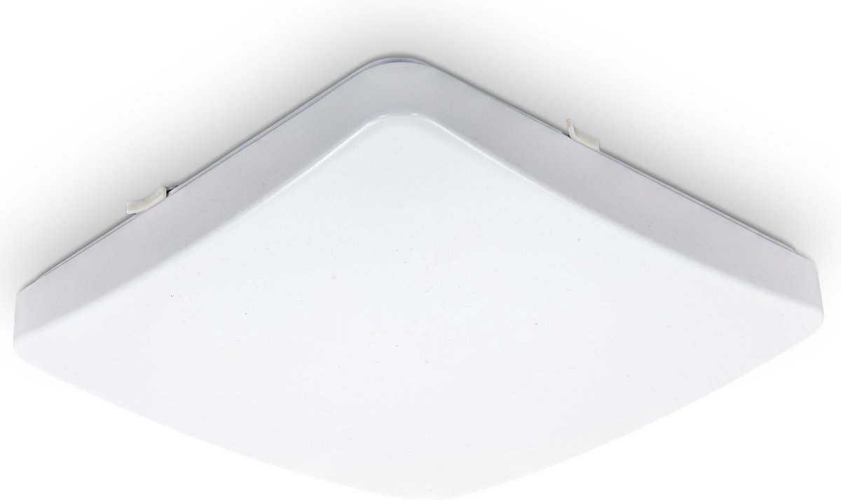 B.K.Licht Plafondlamp kantoorlamp wit plafoniere l 27cm 3