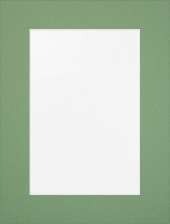 Passe Partout Groen - 20 x 25 cm - Uitsnede: 12 x 17 cm - Per 5 Stuks |  bol.com