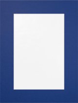 Passe Partout Blauw - 40 x 50 cm - Uitsnede: 29 x 39 cm - Per 5 Stuks