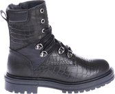 Hip H1996 Veterboots - Laarzen Met Veters - Meisjes - Zwart - Maat 32