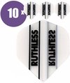 Afbeelding van het spelletje ABC Darts Flights - Ruthless Classic Wit - 10 sets (30 st.) Dart Flights