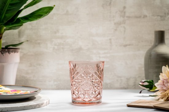 Libbey Drinkglas Hobstar - Roze - 355 ml/ 35,5 cl