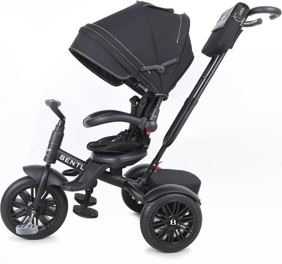Bentley Tricycle 6 in 1 Driewieler en Buggy - Matt Black | bol.com