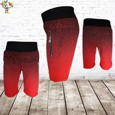 Jongens short rood 122/128 -Papillon-122/128-Korte broeken