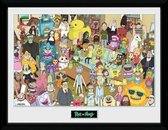 Poster - Rick & Morty Total Rickall - 40 X 30 Cm - Multicolor