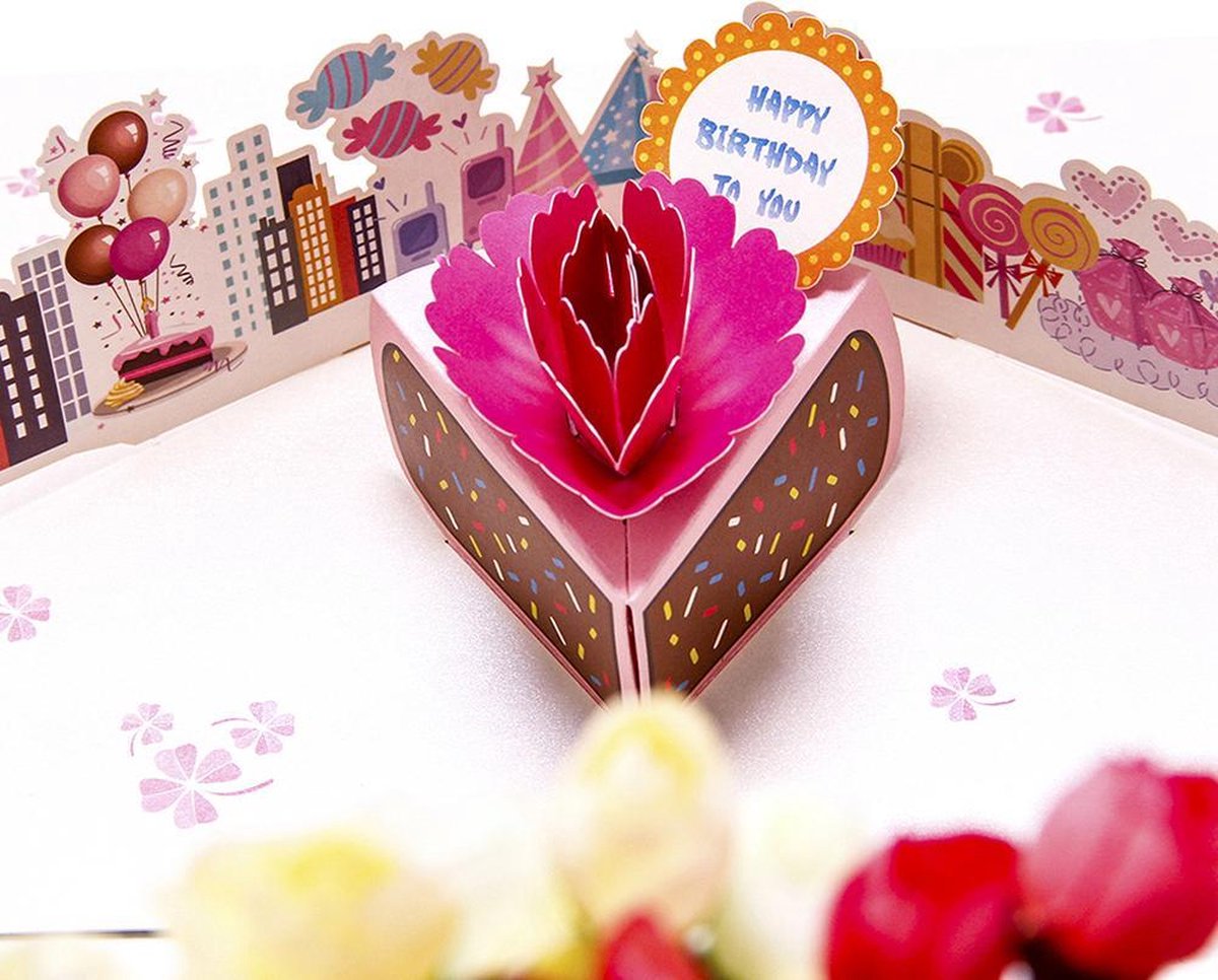 Pop-Up Kaart Circustent Happy Birthday Verjaardagskaart