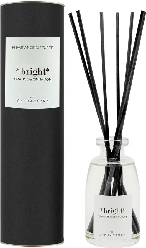 The Olphactory Luxe Geurstokjes | Reed Diffuser #bright - sinaasappel kaneel vanille munt